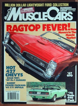 MUSCLE CARS 1988 JULY - A/FX, COPOs, Z11, W-30 442, 429